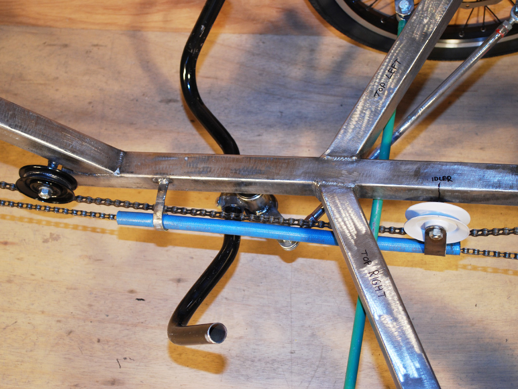Warrior Racing Trike - control rods under frame